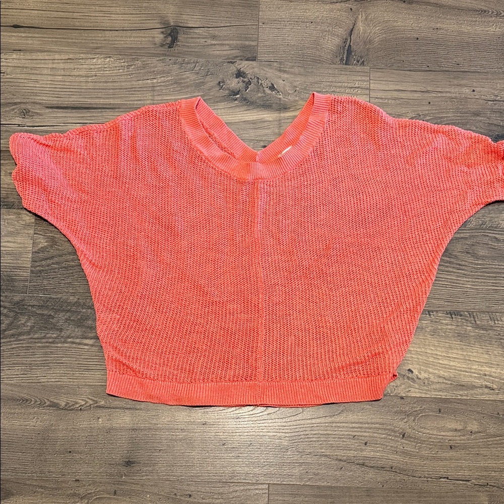3/$8 LOFT Vibrant Coral Knit Top